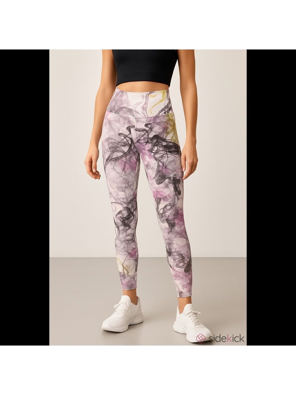 Lululemon Gray Neon Leggings Size 2